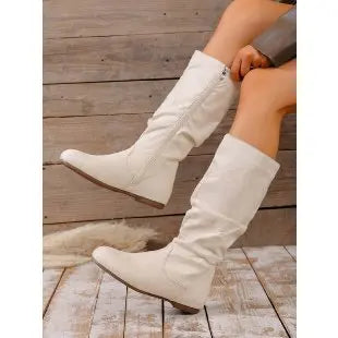 Edna | Slouchy Flat Boots