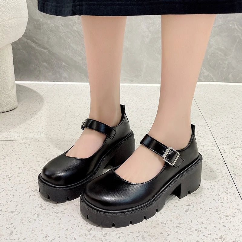 Gwyneth | Chunky Platform Mary Janes
