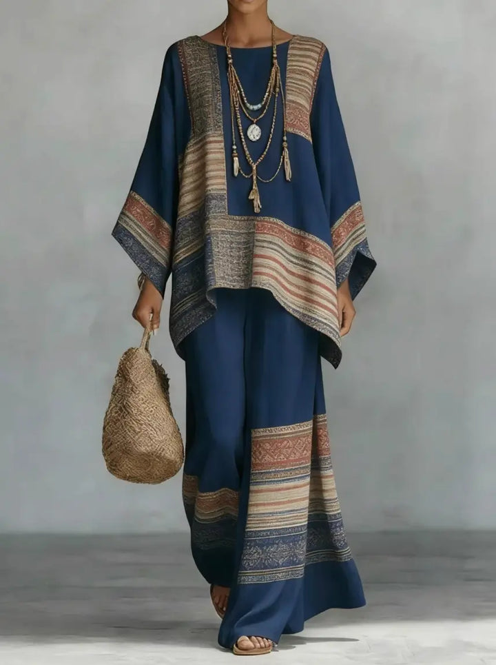 Yvonne | Flowing Batwing-Sleeve Two-Piece Set
