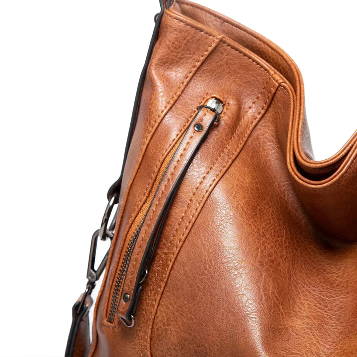 Evening Glow – Luxe Leather Shoulder Bag