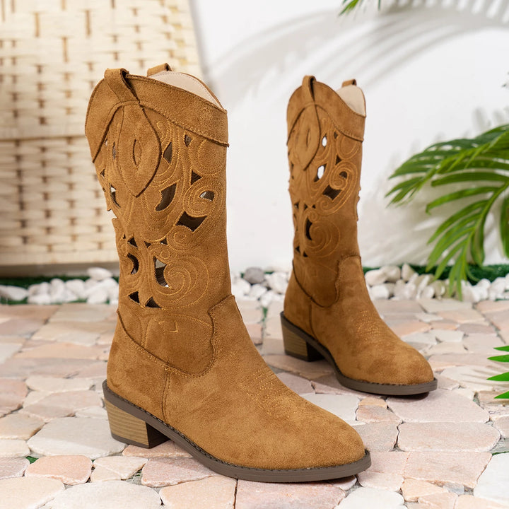 Stacy | Cutout Western Boots