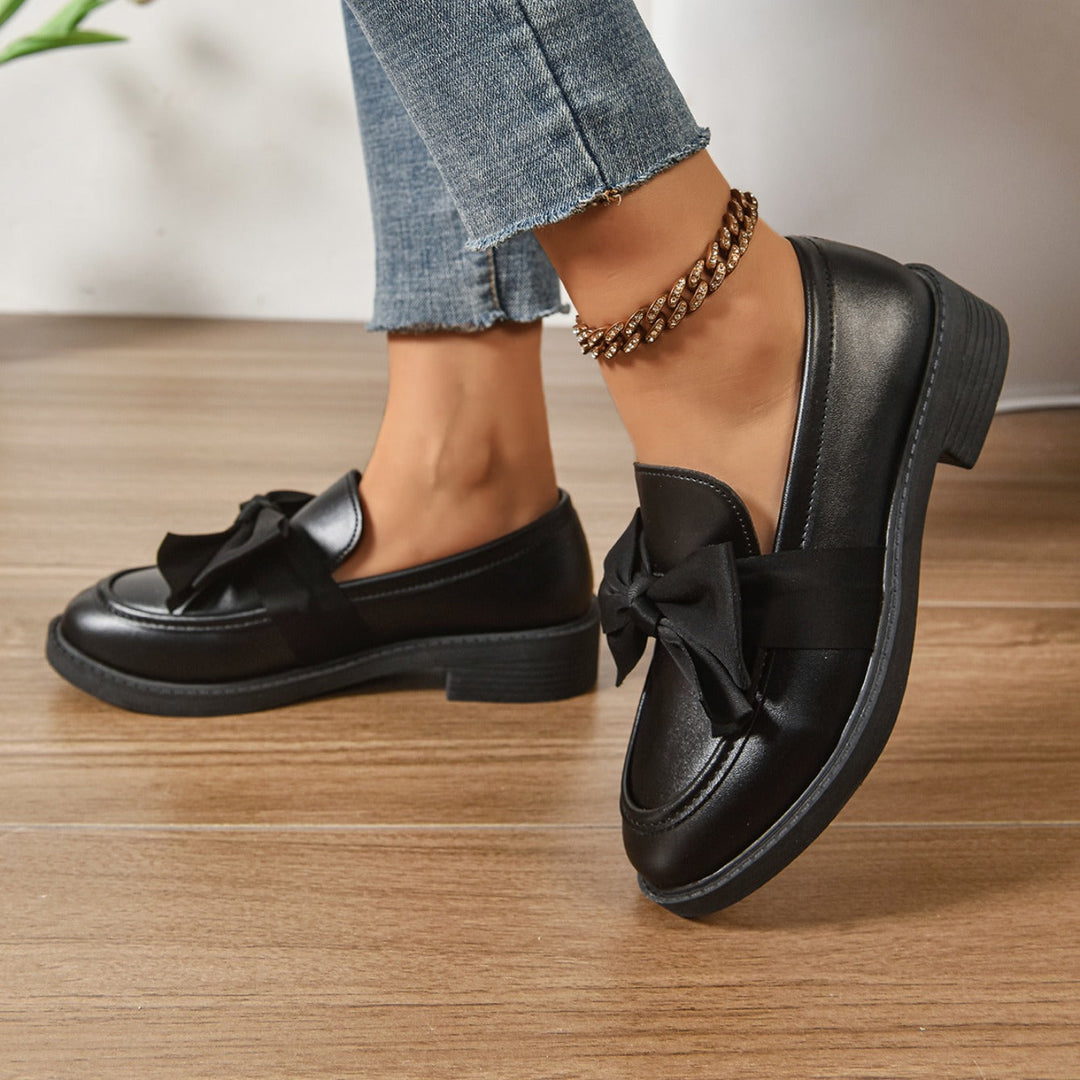 Veronica | Bow Loafers
