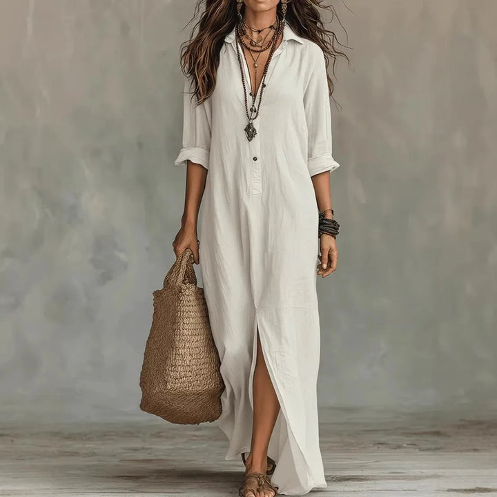 Agnes | Relaxed Maxi Shirt Dress