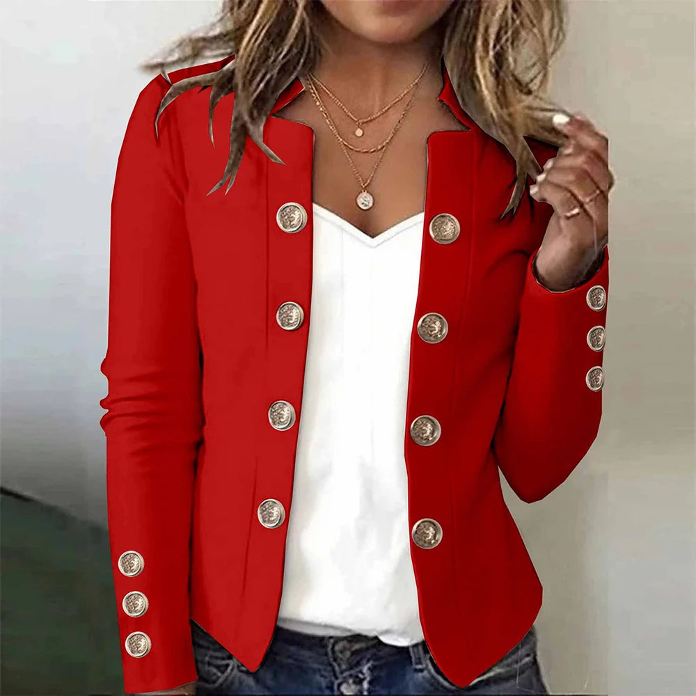 Ginny | Stand Collar Blazer