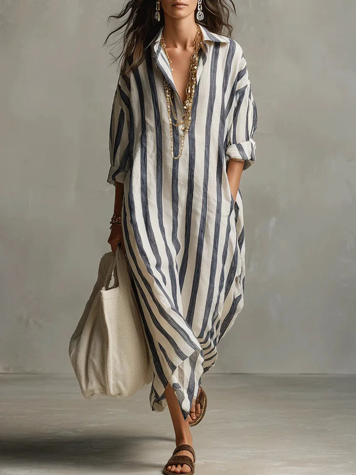 Amaris | Relaxed Striped Maxi Dress