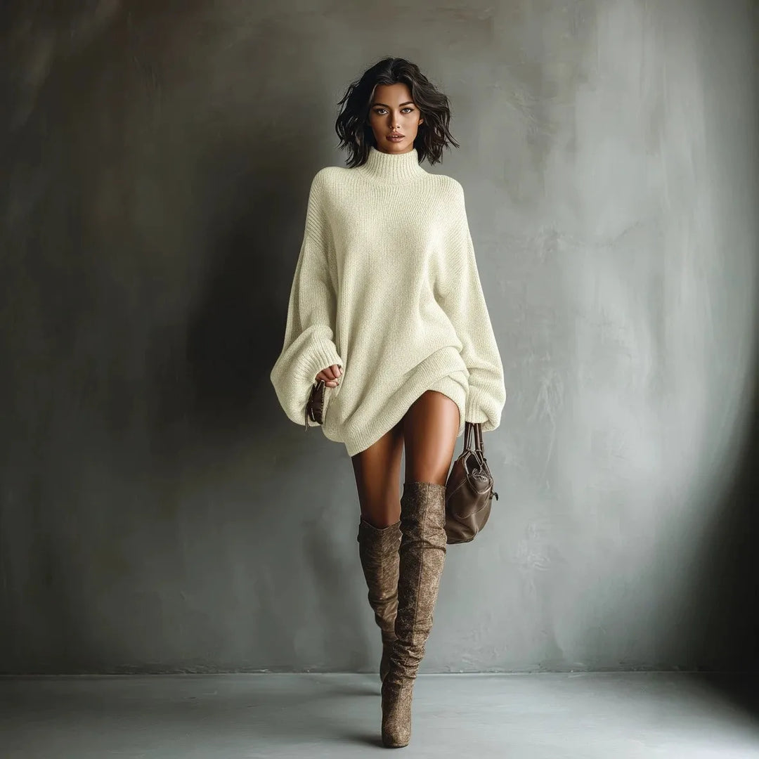 Rosemary | Mock Neck Sweater Dress