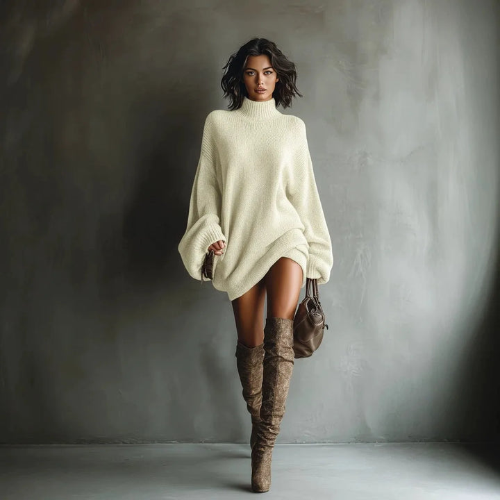 Rosemary | Mock Neck Sweater Dress