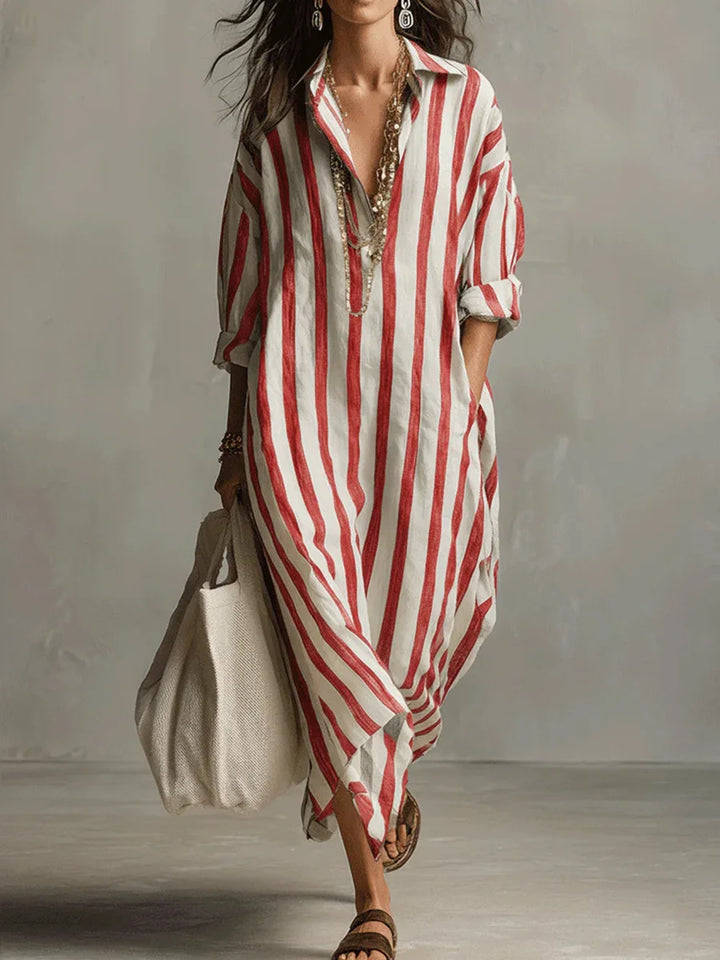 Amaris | Relaxed Striped Maxi Dress