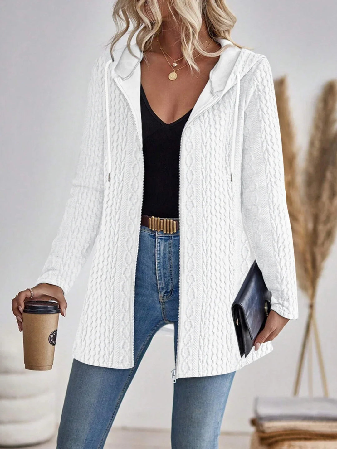 Althea | Hooded Knit Cardigan