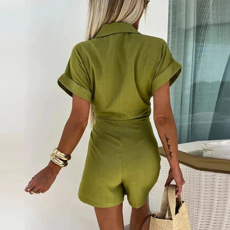 Mola – Self-Tie Waist Playsuit