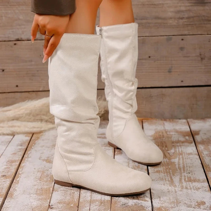 Edna | Slouchy Flat Boots