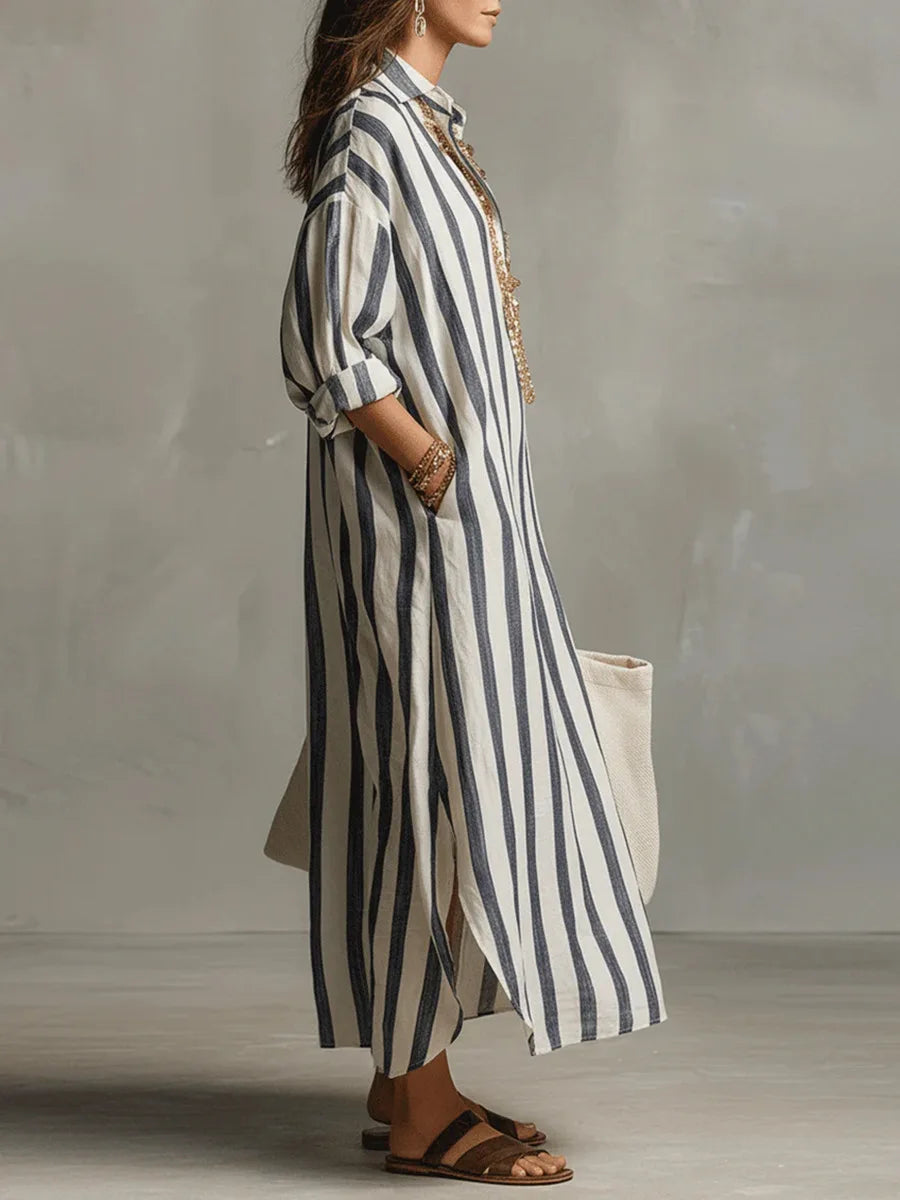 Amaris | Relaxed Striped Maxi Dress