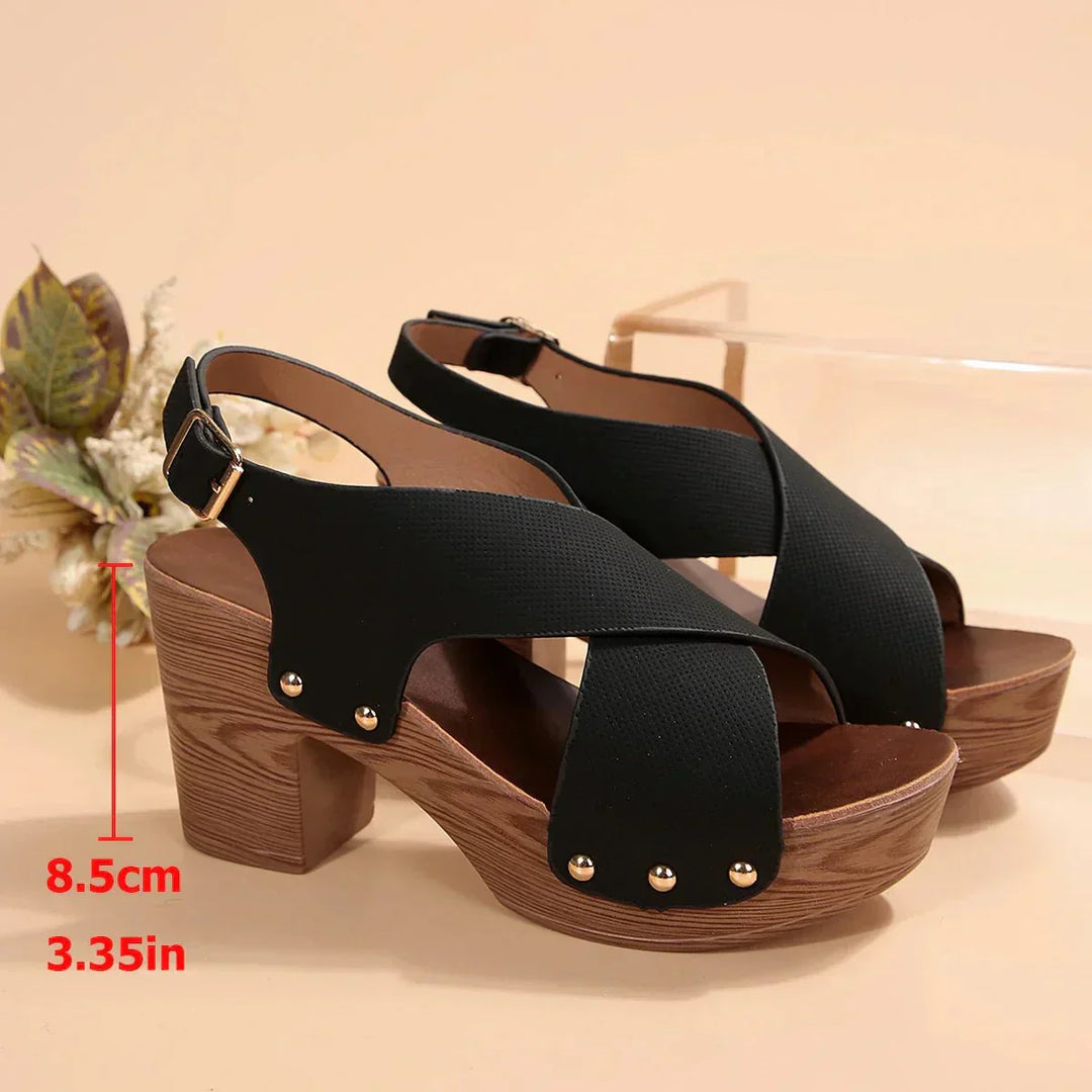 Pula – Sunset Platform Block Heel Sandals
