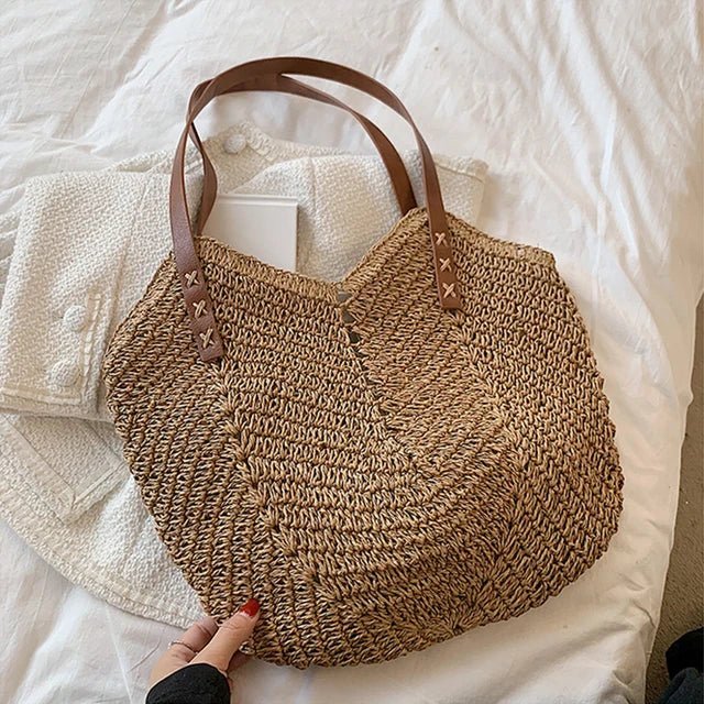Holly – Boho Straw Shoulder Bag