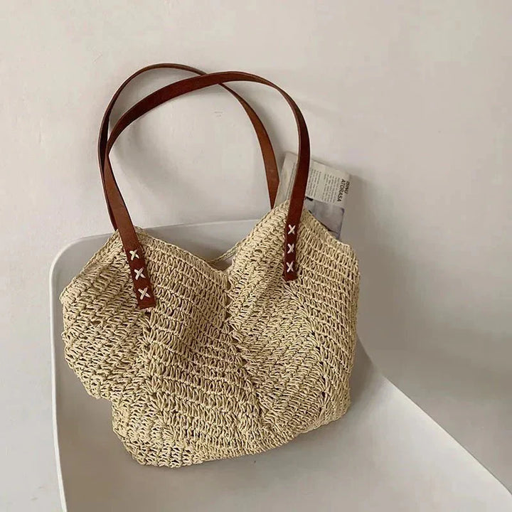 Holly – Boho Straw Shoulder Bag