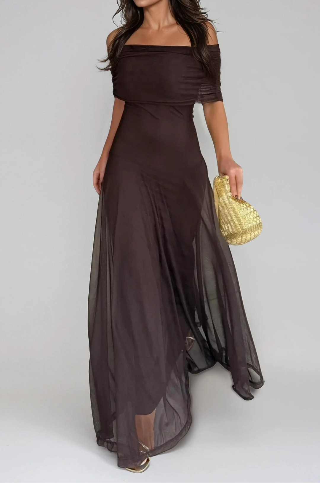 Madison | Elegant Off-Shoulder Maxi Dress