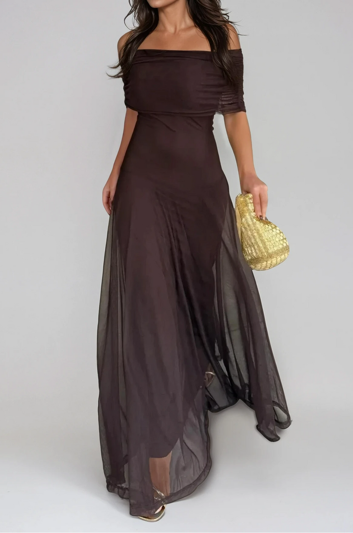 Madison | Elegant Off-Shoulder Maxi Dress