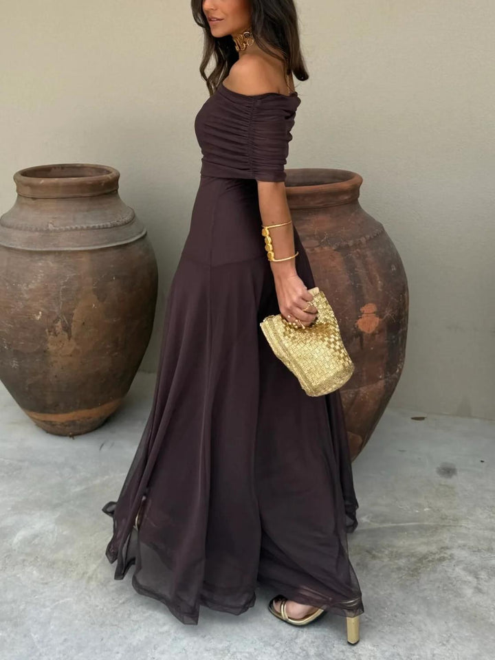 Madison | Elegant Off-Shoulder Maxi Dress