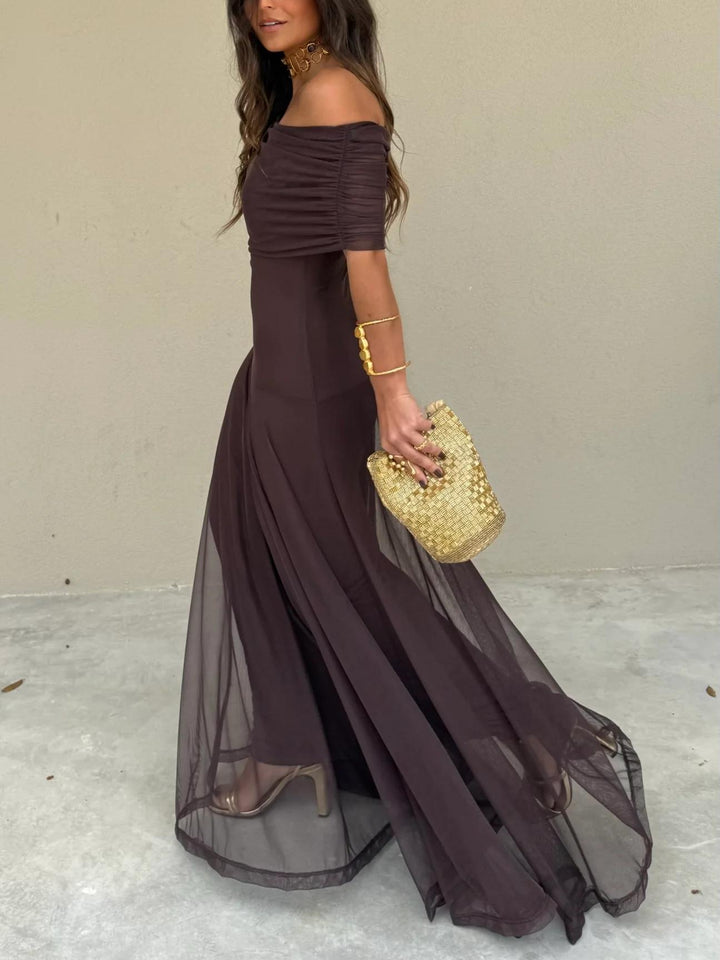 Madison | Elegant Off-Shoulder Maxi Dress