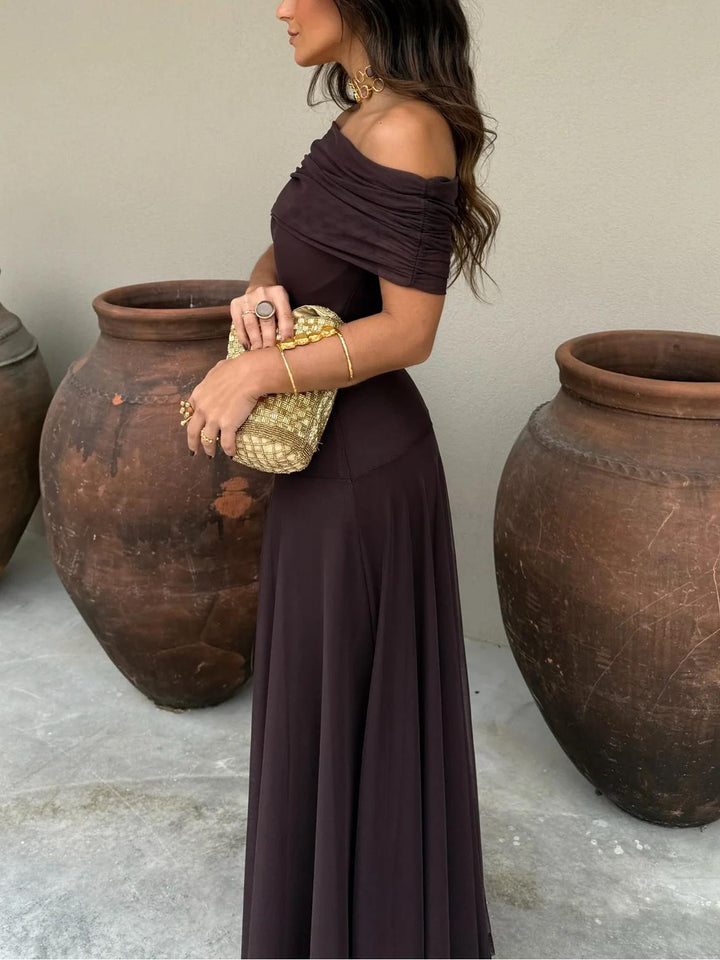 Madison | Elegant Off-Shoulder Maxi Dress