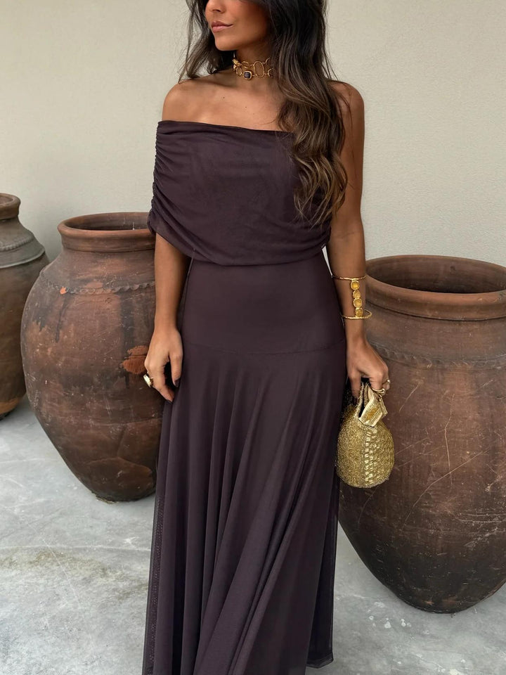 Madison | Elegant Off-Shoulder Maxi Dress