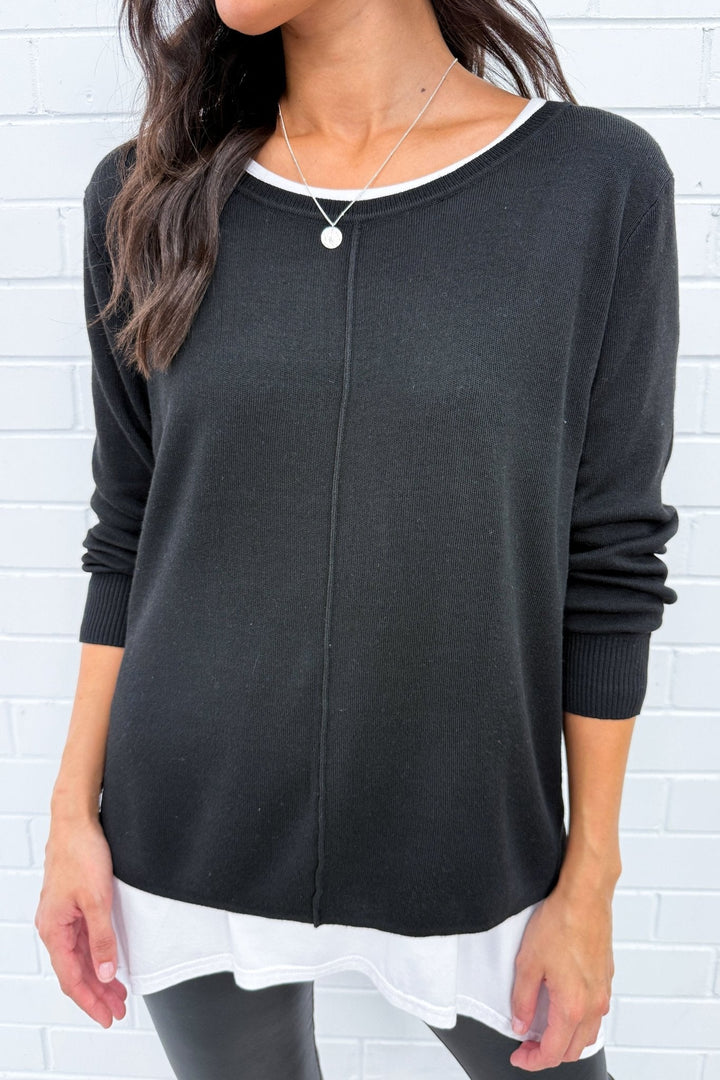 Vana – Knit Top with Side Split