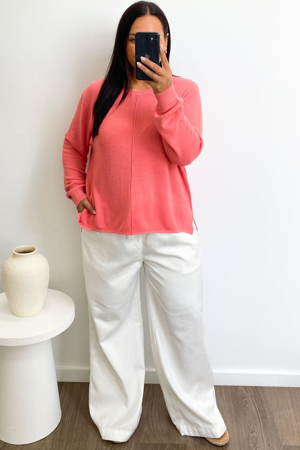 Vana – Knit Top with Side Split