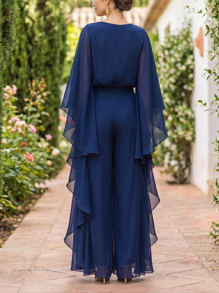 Suzanne | Cape-Sleeve Two-Piece Set