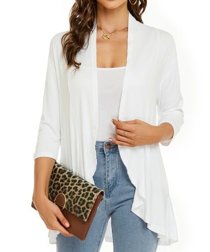 Ciera – Open-Front Shrug with Draped Fit