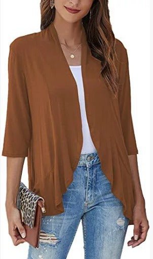 Ciera – Open-Front Shrug with Draped Fit