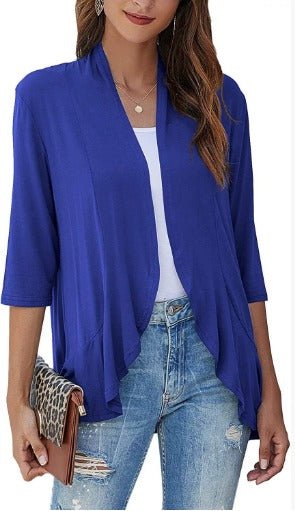 Ciera – Open-Front Shrug with Draped Fit