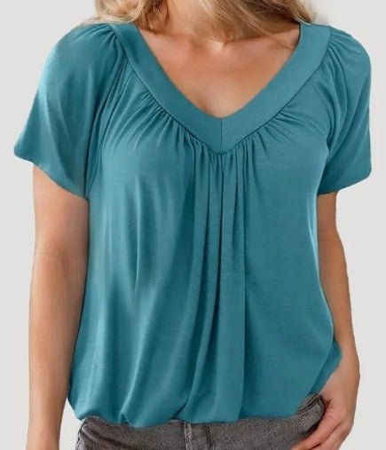 Maureen – V-Neck Short Sleeve Tee