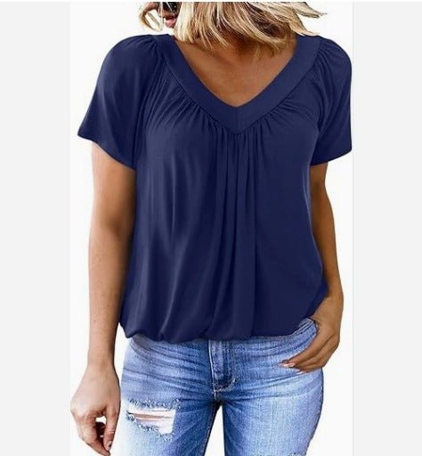 Maureen – V-Neck Short Sleeve Tee