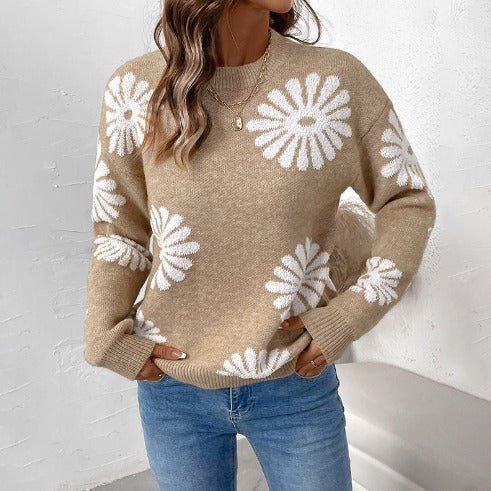 Eve – Knitted Sweater Mock Neck