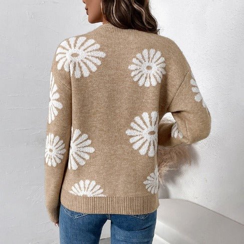 Eve – Knitted Sweater Mock Neck