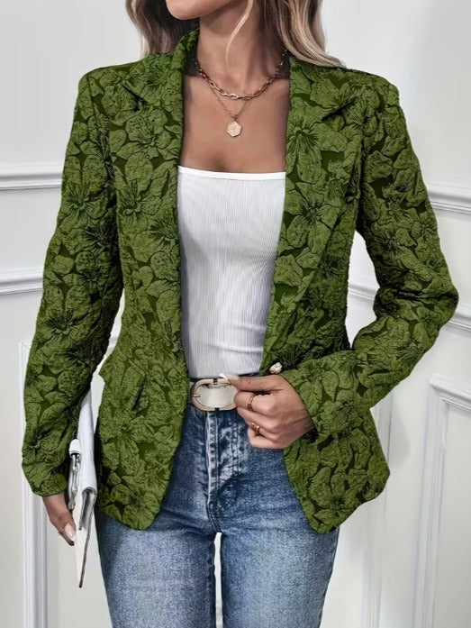 Georgina | Fitted Blazer in Paisley Print