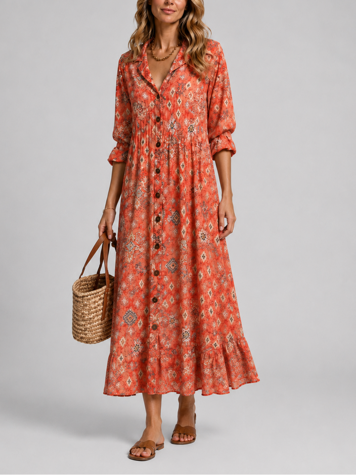 Addison | Relaxed Printed Shirt Dress