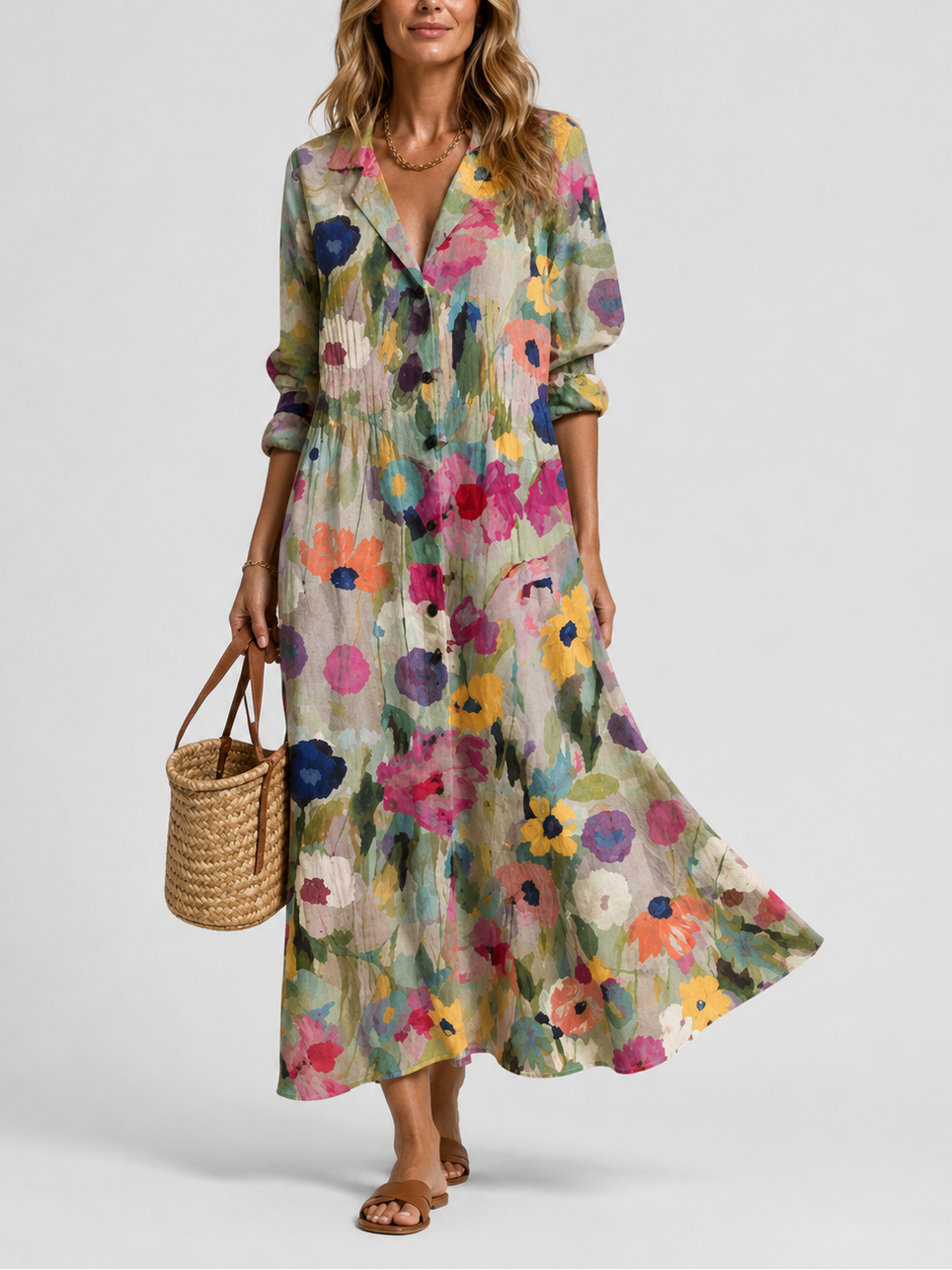 Addison | Relaxed Printed Shirt Dress