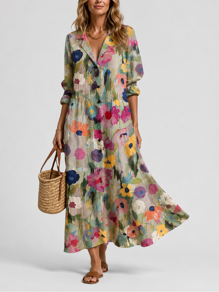 Addison | Relaxed Printed Shirt Dress
