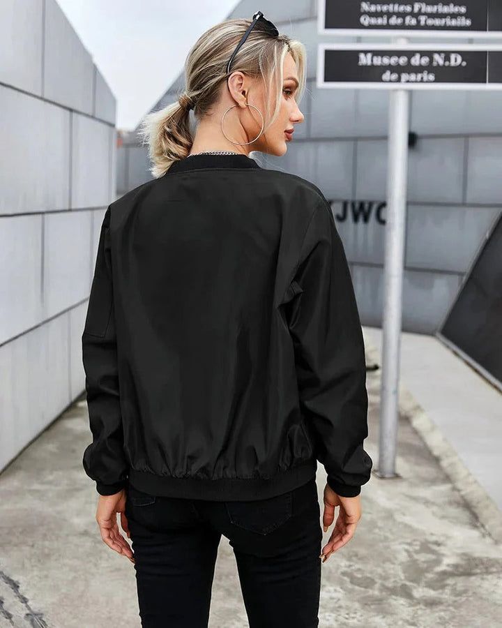 Chiara | Classic Zip Bomber Jacket