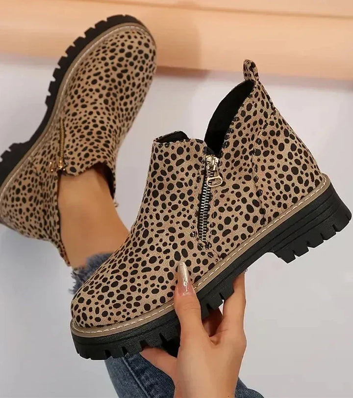 Rosina | Leopard Ankle Boots