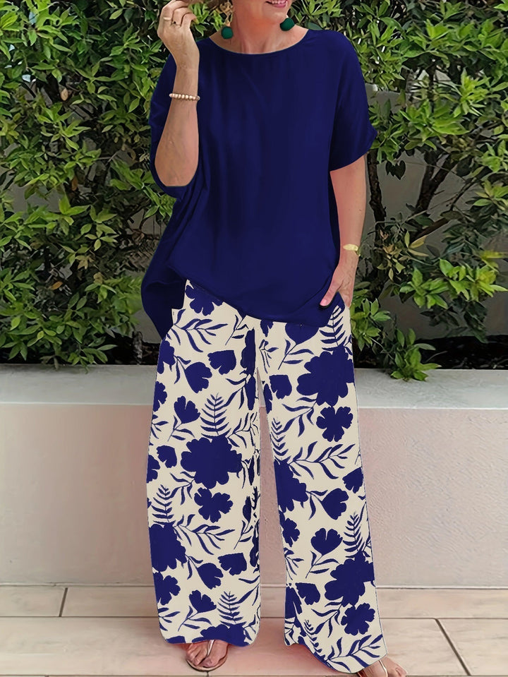 Lorna – Two-Piece Set with Flowy Palazzo Pants