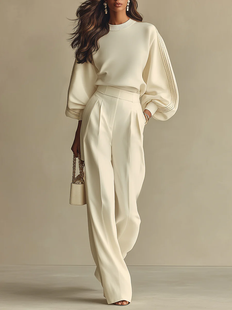 Laurel | Ribbed Top Pants Set