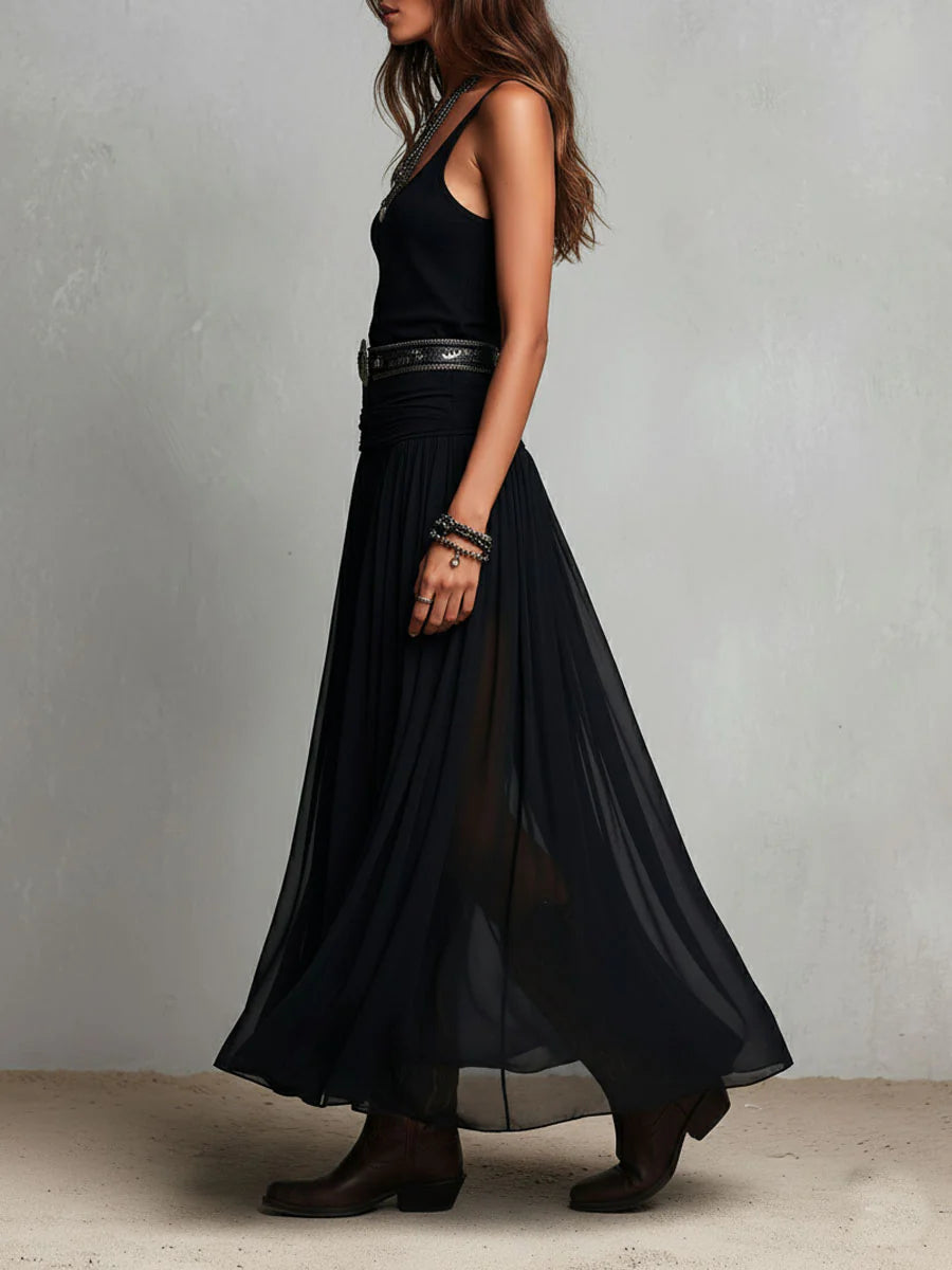 Lyndsay™ Skirt Maxi Dress with Belt