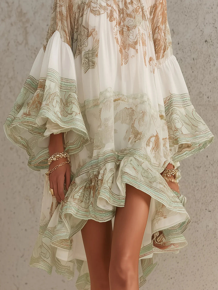 Isabella | Ruffle Hem Mini Dress