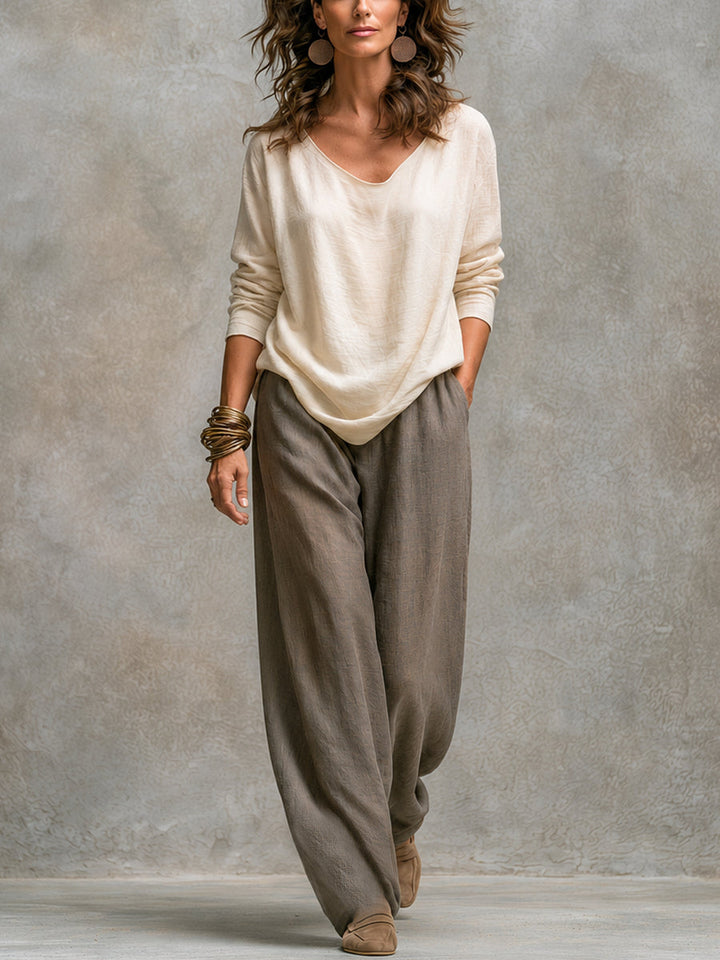 Flaminia | Three-Piece Palazzo Pants Set