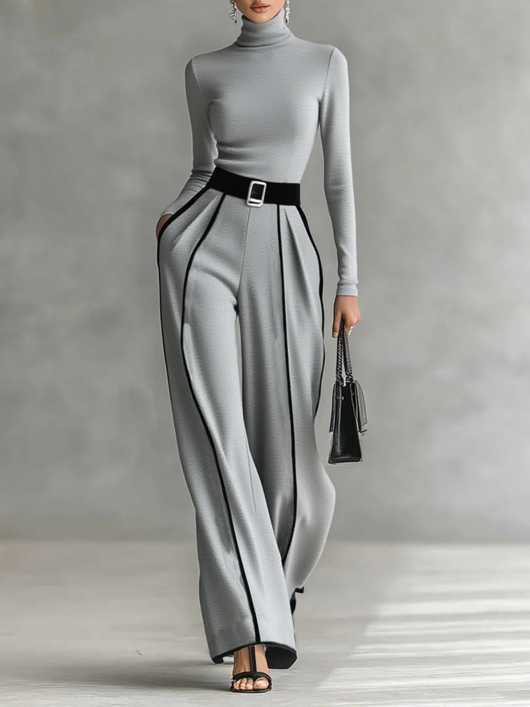 MONICA | CONTRAST TWO-PIECE SET