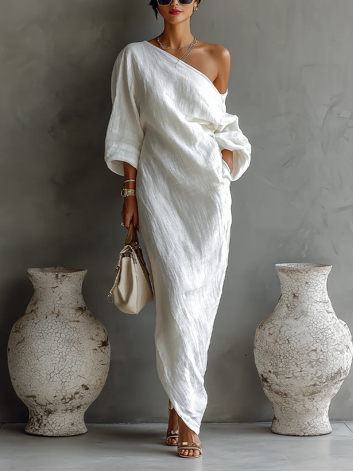 Nelle | One-Shoulder Maxi Elegance