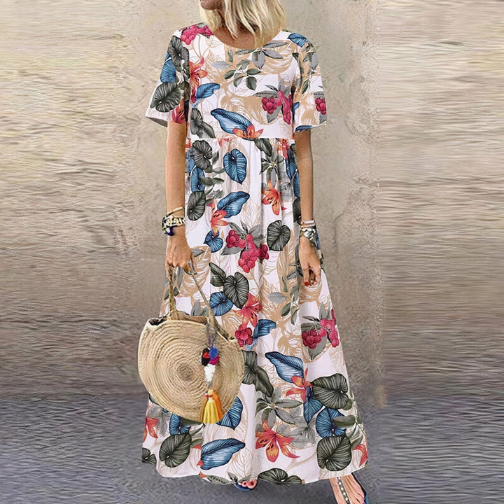 Lovi – Floral Flutter-Sleeve Midi Dress