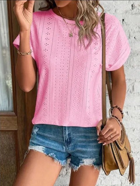 Ayla – Essential Short-Sleeve Round-Neck Top